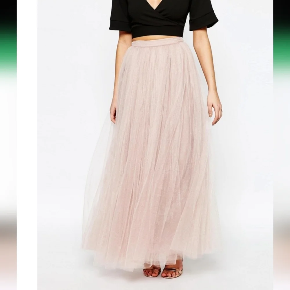 Little Mistress Blush Maxi Skirt - Picture 4 of 6